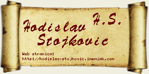 Hodislav Stojković vizit kartica
